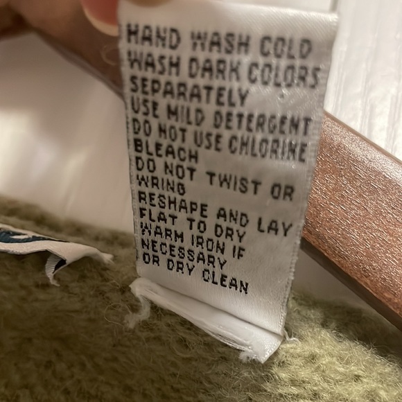 Vintage Paul Harris Nordic Fair Isle Shetland Wool Full Zip Sweater Sz S - Picture 6 of 16